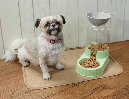 Wide Mouth Funnel with 1 Cup Measuring Scoop Set, Perfect for Use Filling Pet Food Containers and for Canning